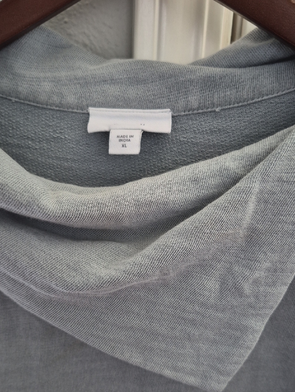 PURE JILL Womens Split Neck Knit Top Size XL.Terry Lined 3/4 Sleeve Boxy Casual - Picture 4 of 9
